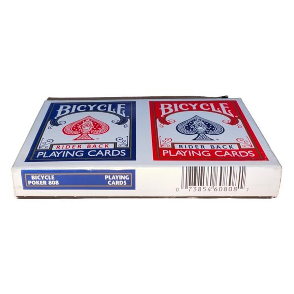 Bicycle Rider Back 808 Playing Cards Standard Poker Size Red & Blue Decks New Op - Picture 7 of 9